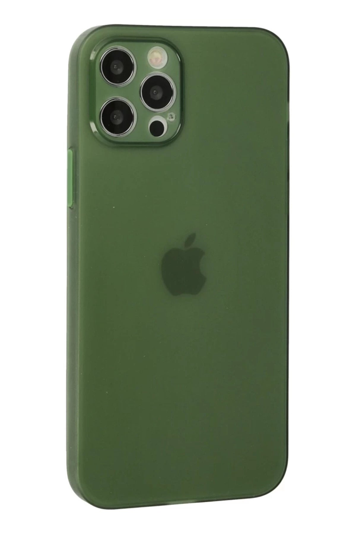 Apple iPhone 12 Pro Max Uyumlu Kılıf Puma Silikon - Yeşil