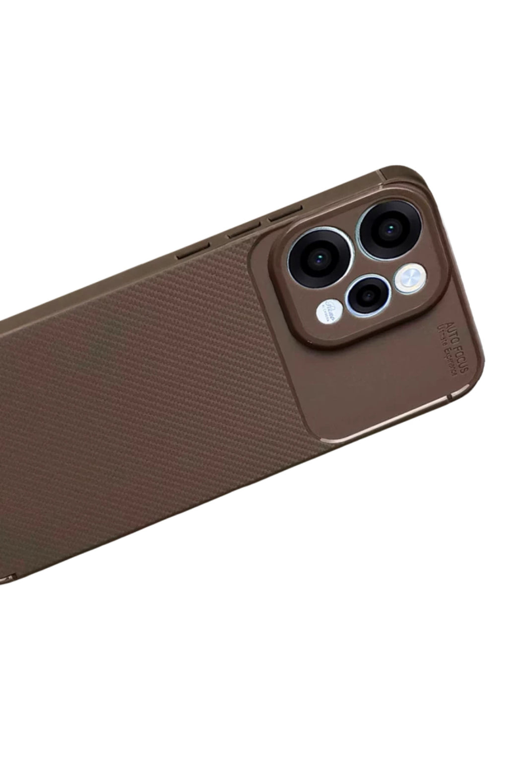 Oppo Reno 15 Uyumlu Auto Focus Karbon Kapak - Kahverengi