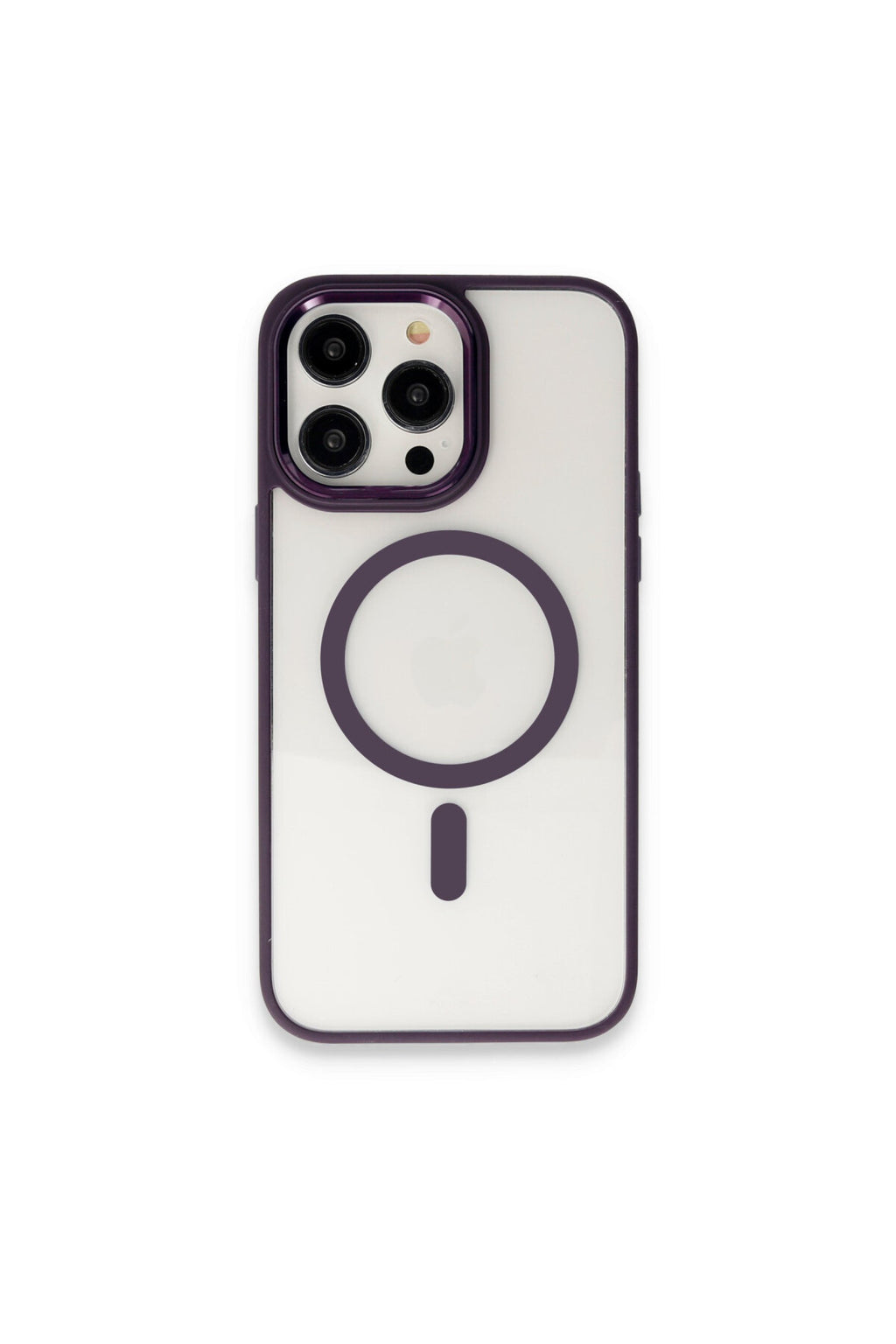 Apple iPhone 15 Pro Max Uyumlu Kılıf Room Magneticsafe Silikon - Derin Mor