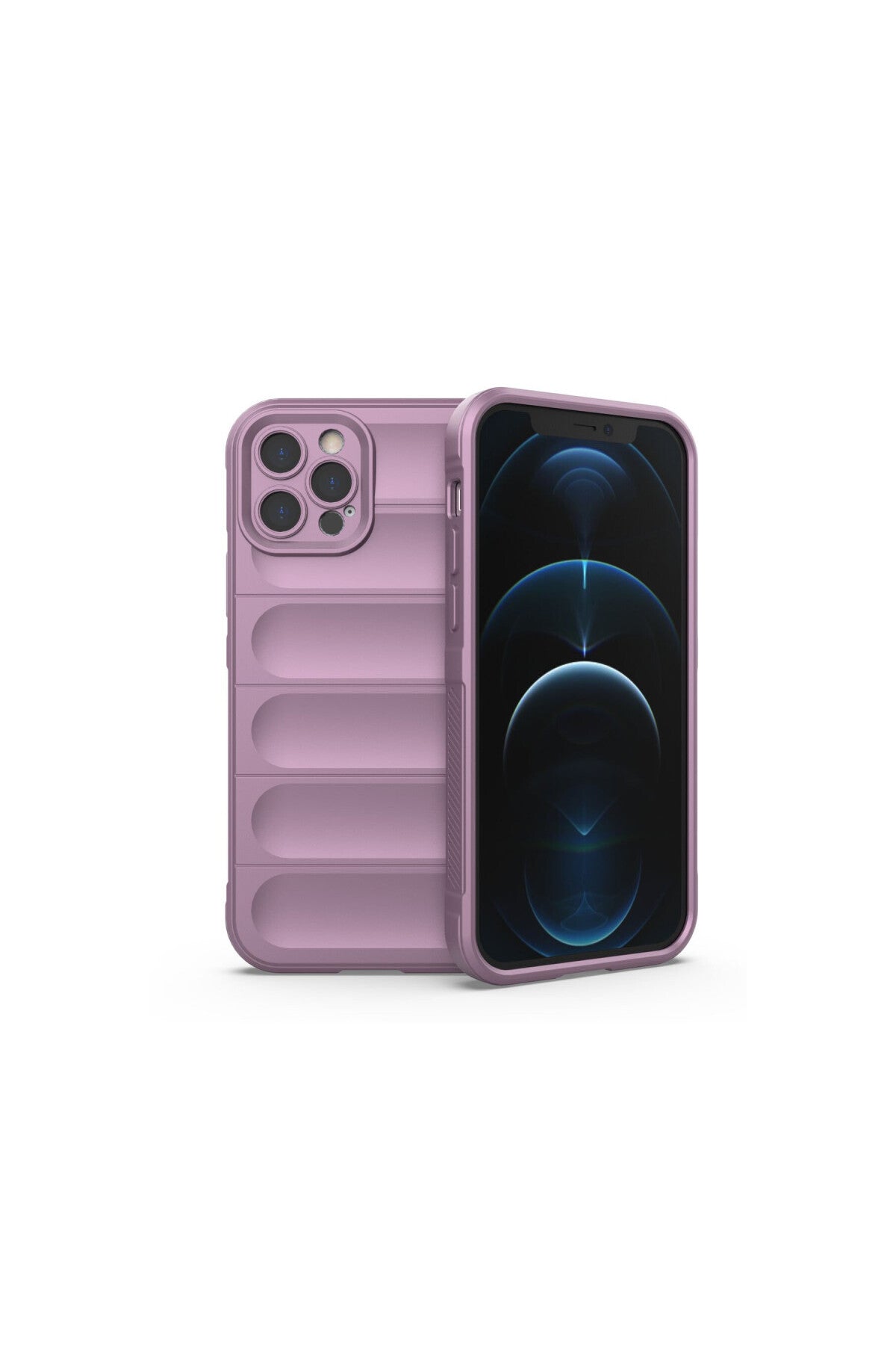 Apple iPhone 12 Pro Uyumlu Kılıf Optimum Silikon - Mor