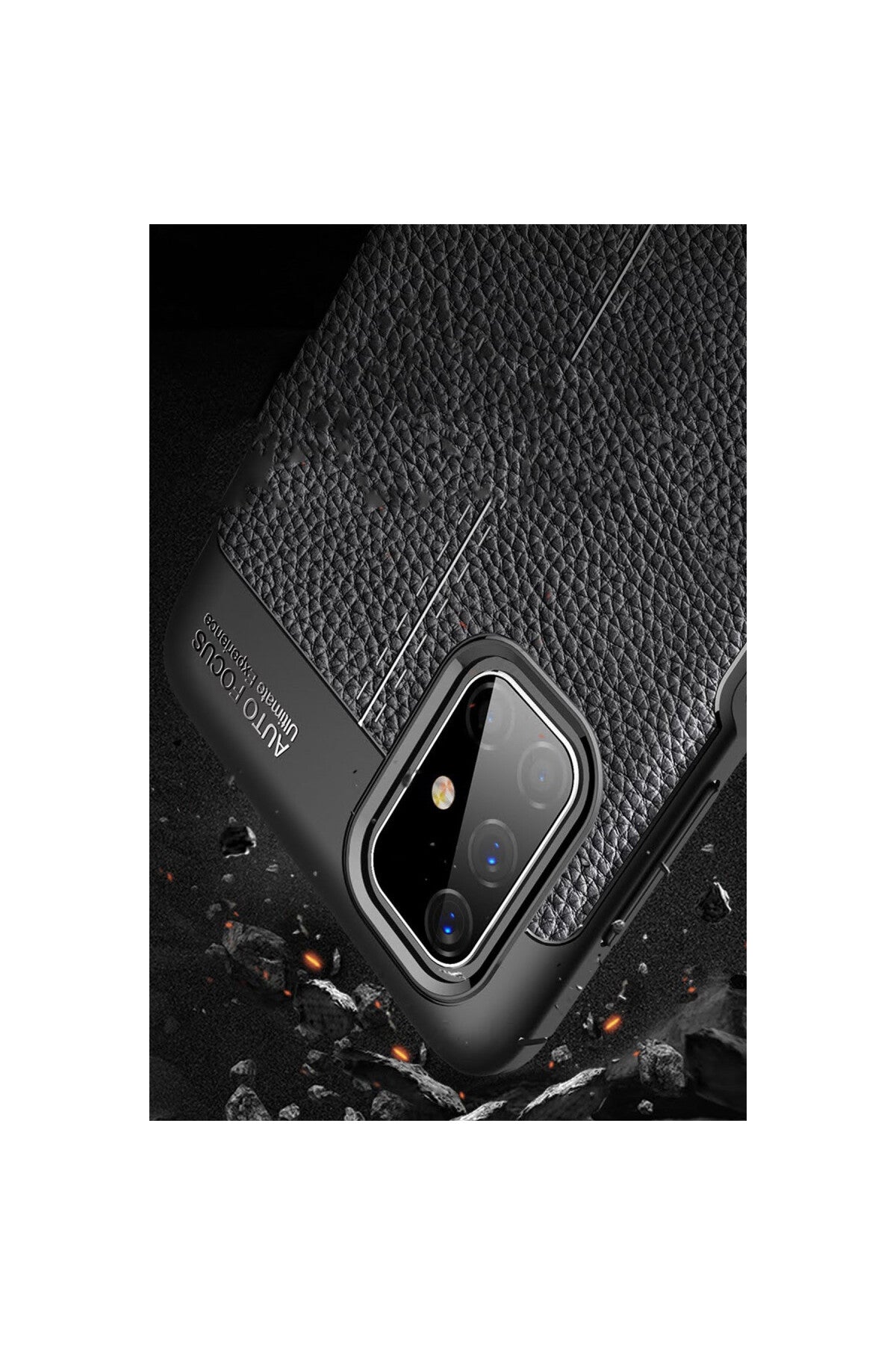 Samsung Galaxy M51 Uyumlu Kılıf Auto Focus Kapak - Kırmızı
