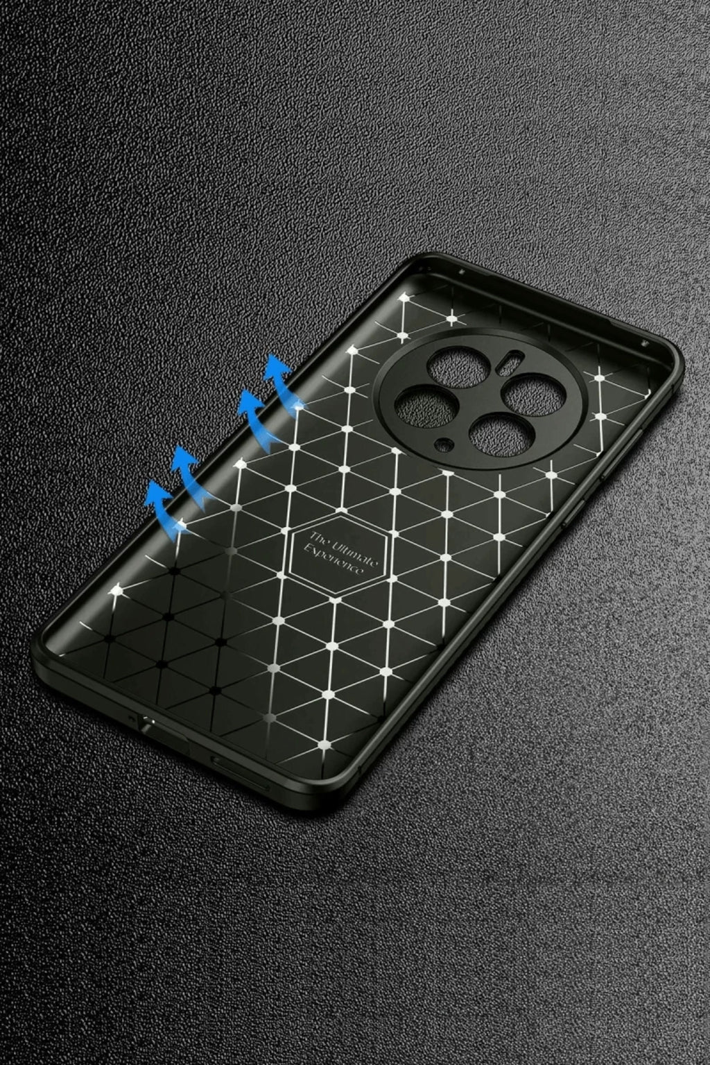 Realme 12 Pro Plus Uyumlu Kılıf Auto Focus Karbon Kapak - Siyah