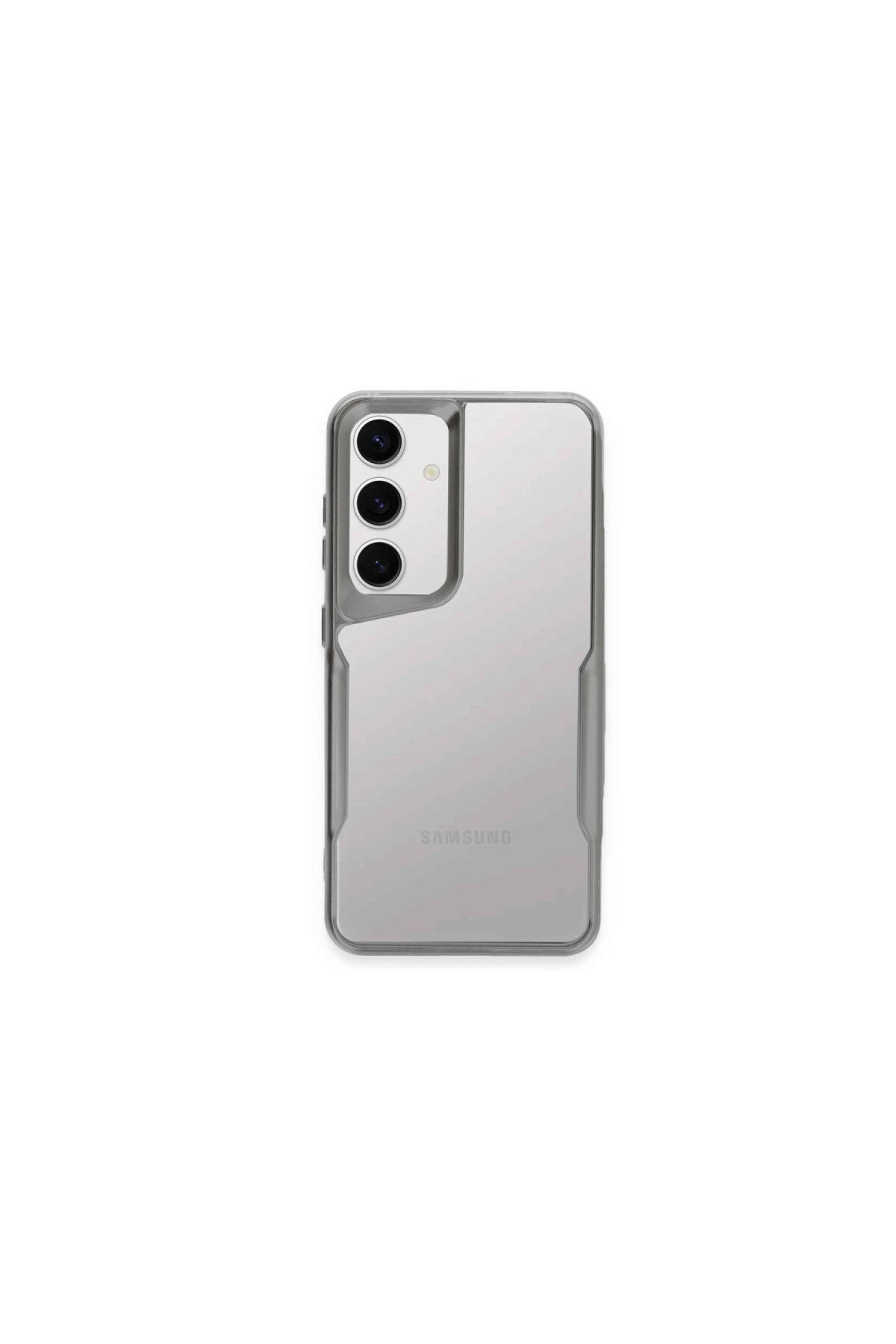 Samsung Galaxy A55 5G Uyumlu Kılıf Boyi Silikon Kapak - Gümüş