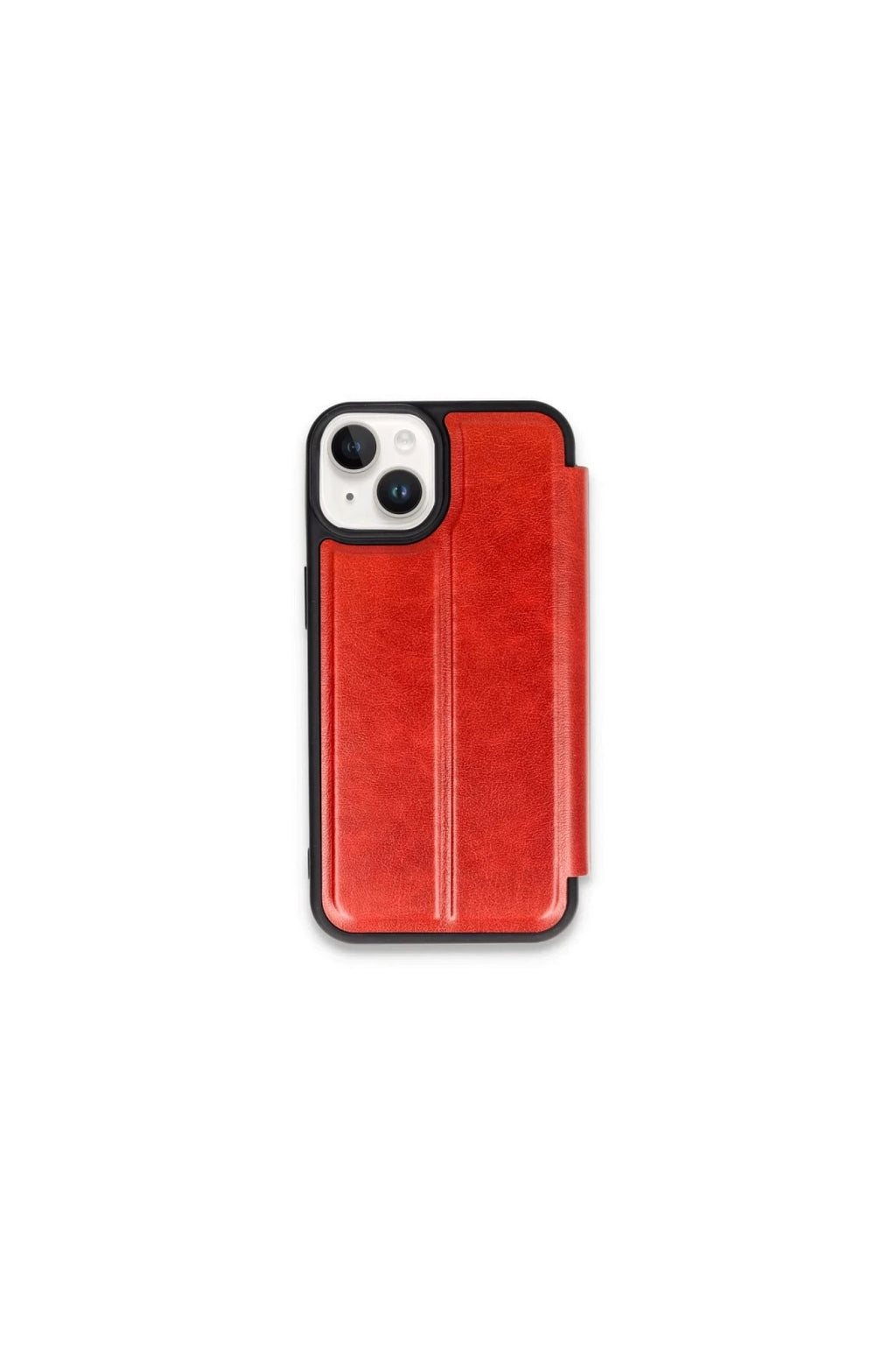 Apple iPhone 15 Uyumlu Kılıf Flip Cover - Kırmızı