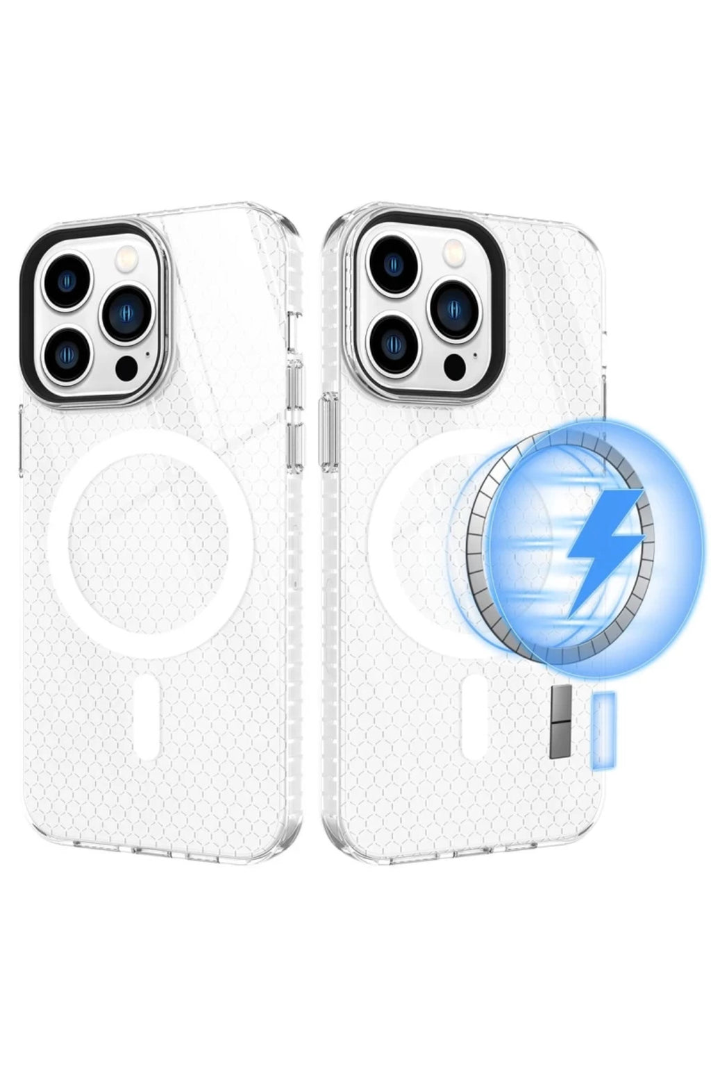 Apple iPhone 14 Pro Uyumlu Kılıf Beta Magneticsafe Silikon - Şeffaf