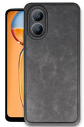 Oppo A38 Uyumlu Kılıf Aras Deri Kapak - Siyah