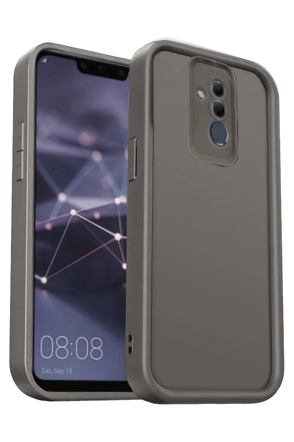 Huawei Mate 20 Lite Uyumlu Kılıf Viera Silikon - Gri