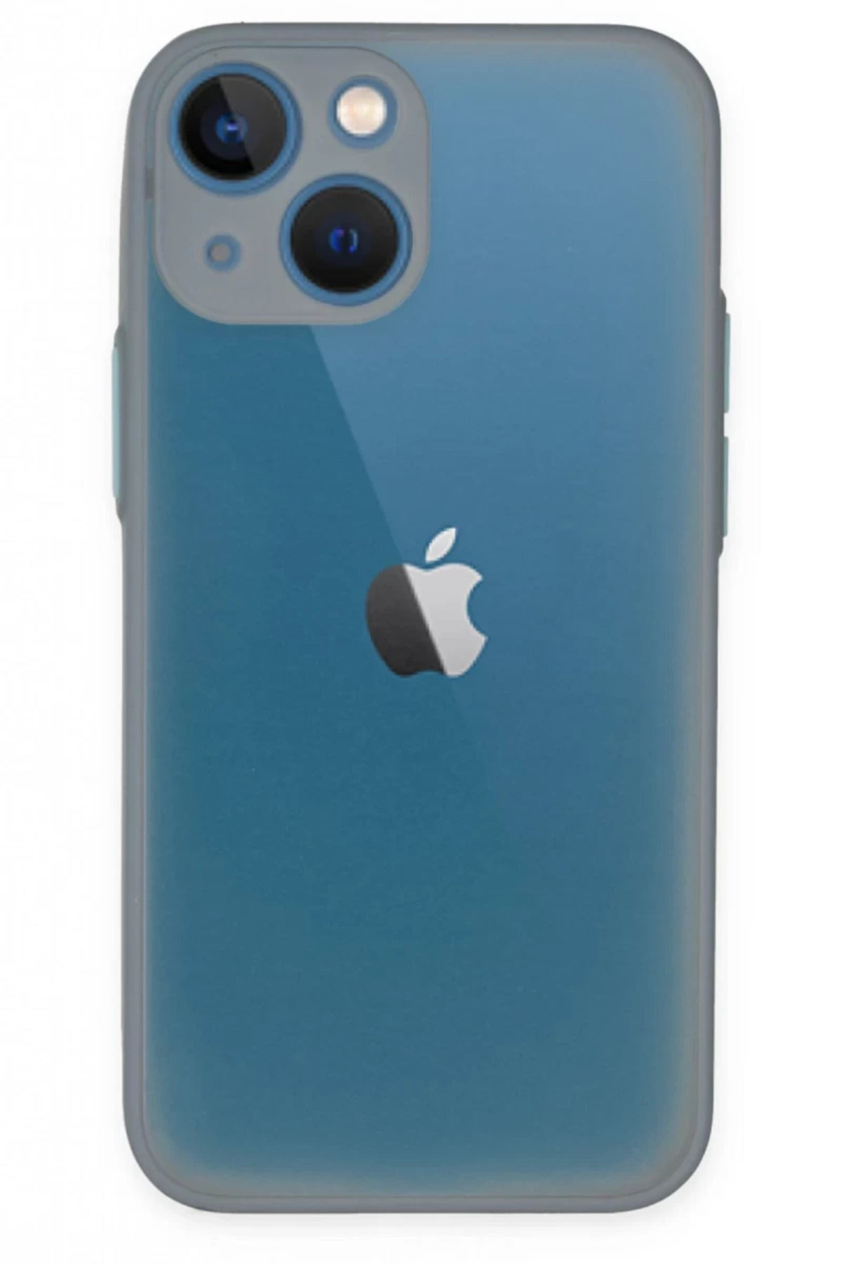 Apple iPhone 15 Plus Uyumlu Kılıf Montreal Silikon Kapak - Gri