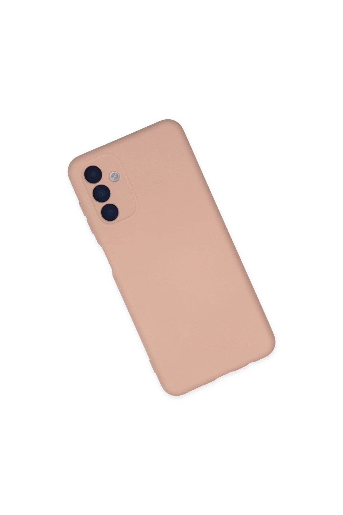 Samsung Galaxy A04S Uyumlu Kılıf Nano içi Kadife Silikon - Pudra