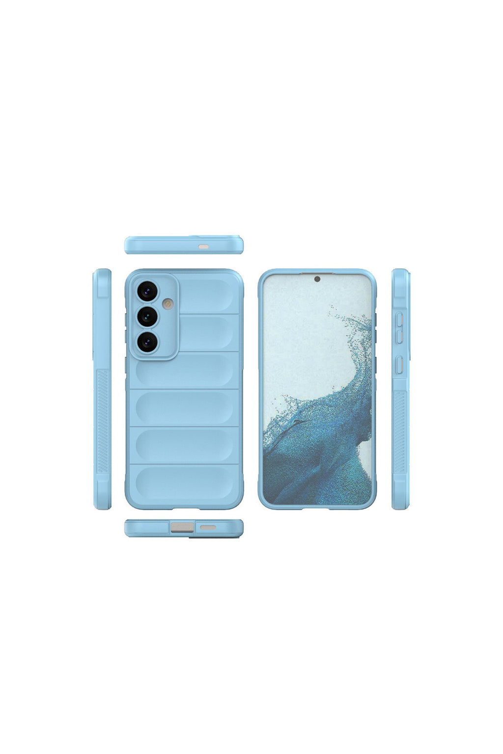 Samsung Galaxy S24 Uyumlu Kılıf Optimum Silikon - Sky Blue