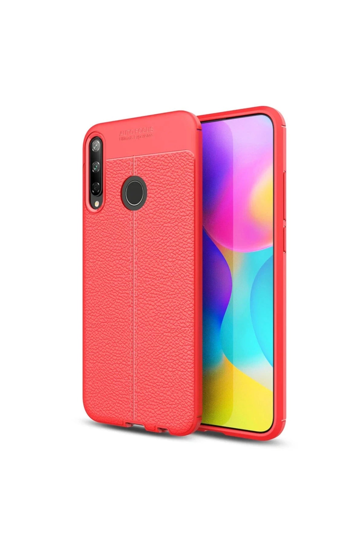Huawei P40 Lite Uyumlu E Kılıf Auto Focus Kapak - Kırmızı