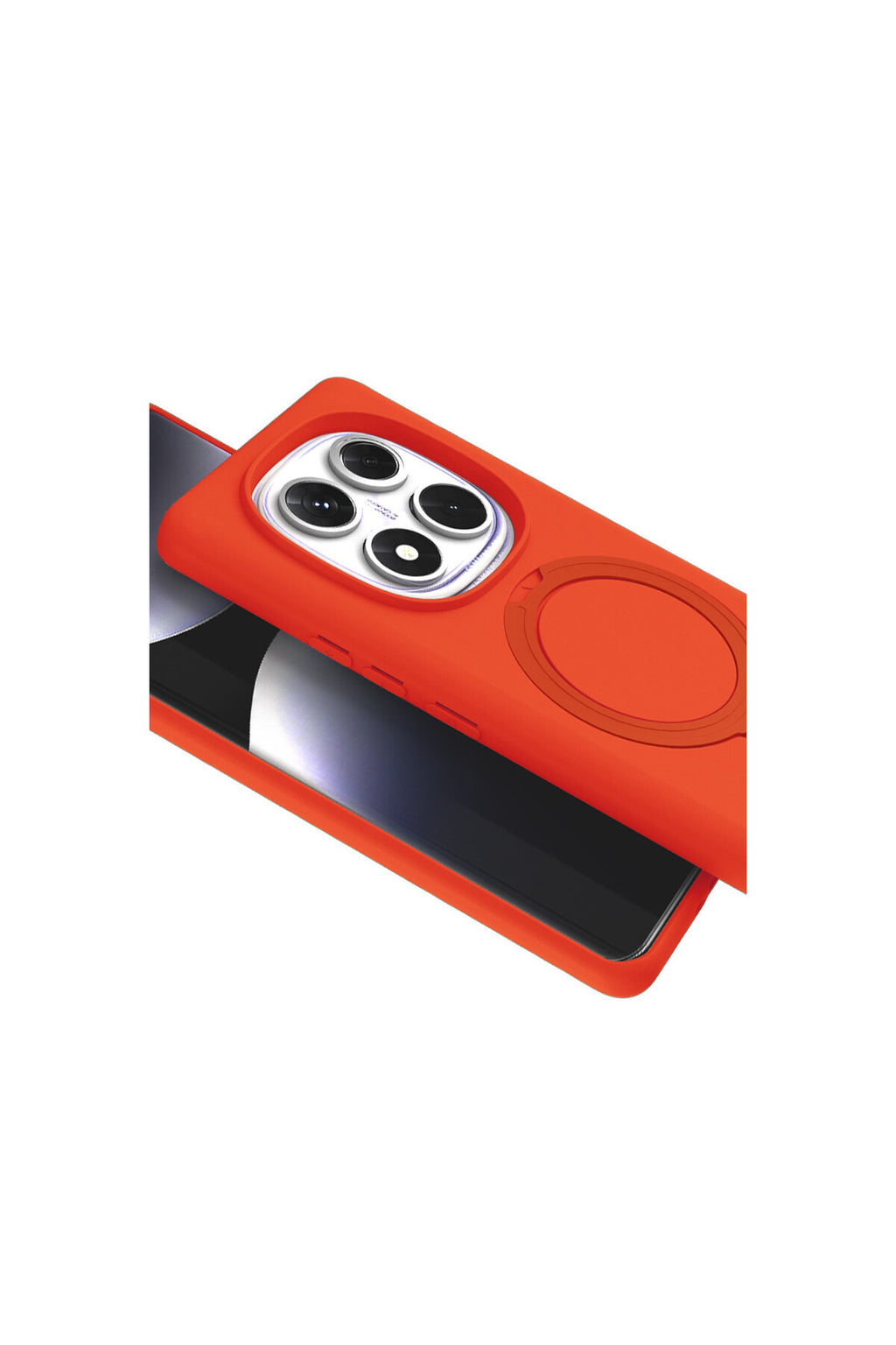 Xiaomi Redmi Note 14 Pro 4G Uyumlu Regal Magsafe Standlı Kapak - Turuncu