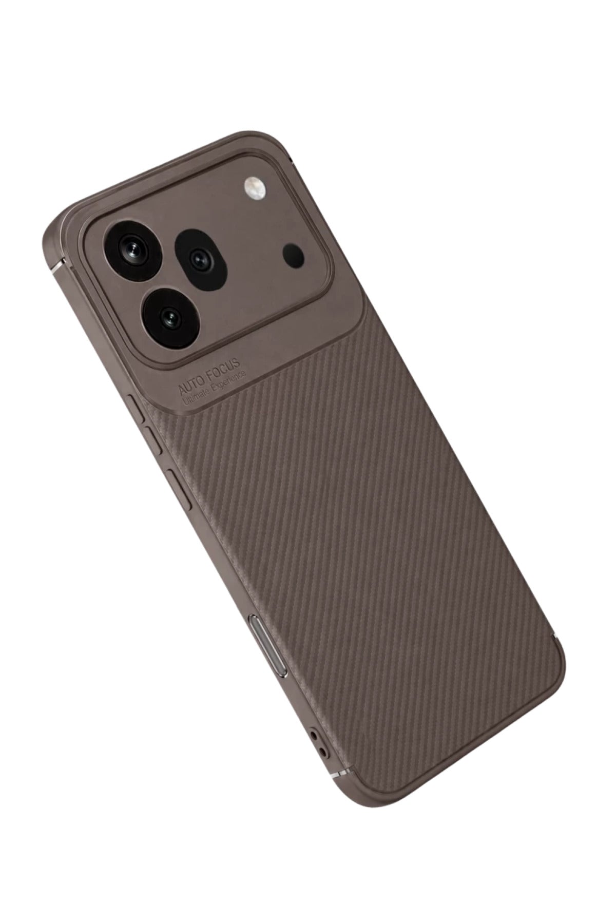 Huawei Honor 600 Pro Uyumlu Auto Focus Karbon Kapak - Gri