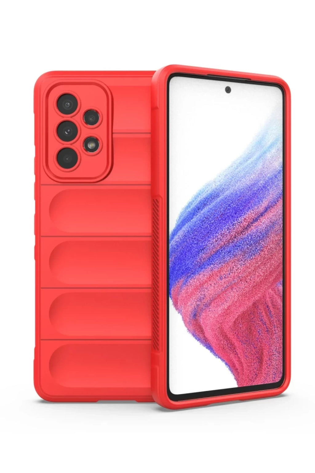 Samsung Galaxy A53 5G Uyumlu Kılıf Optimum Silikon - Kırmızı