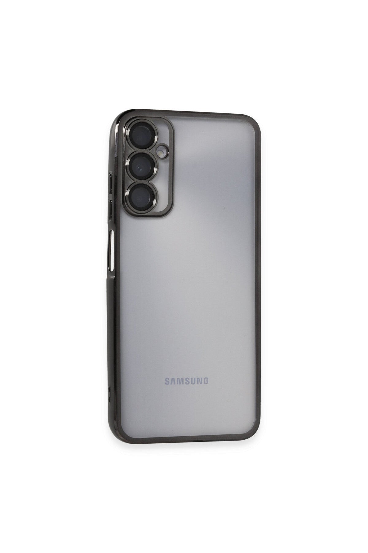 Samsung Galaxy A05S Uyumlu Kılıf Lensli Silikon - Siyah