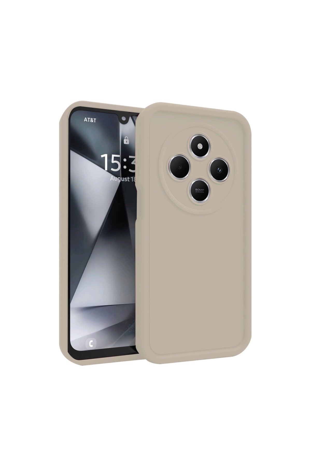 Xiaomi Redmi 14C Uyumlu Kılıf Viera Silikon - Krem