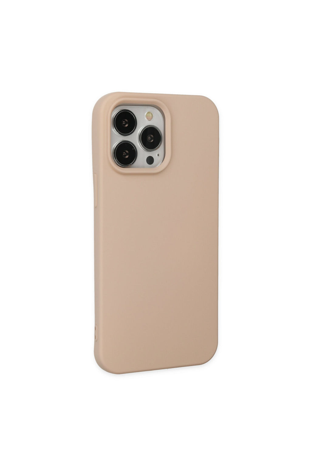 Apple iPhone 14 Pro Max Uyumlu Kılıf Nano içi Kadife Silikon - Pudra