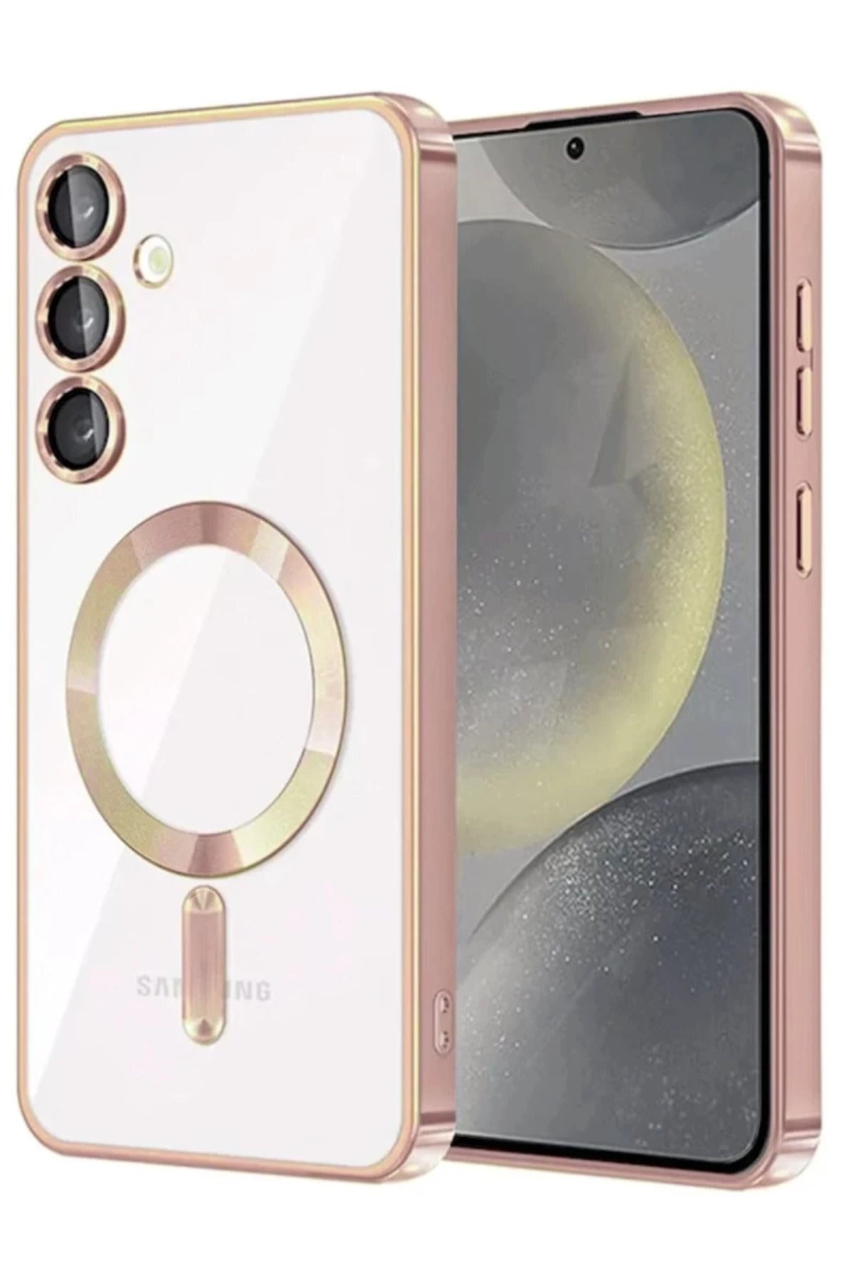 Samsung Galaxy A55 5G Uyumlu Kross Magneticsafe Kapak - Rose