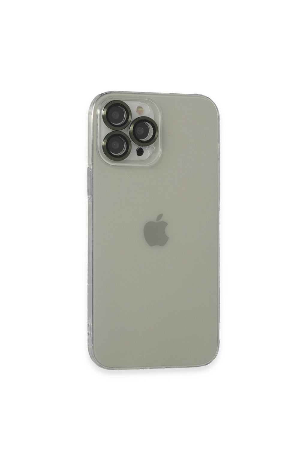 Apple iPhone 13 Pro Max Uyumlu Kılıf Luko Lens Silikon - Yeşil