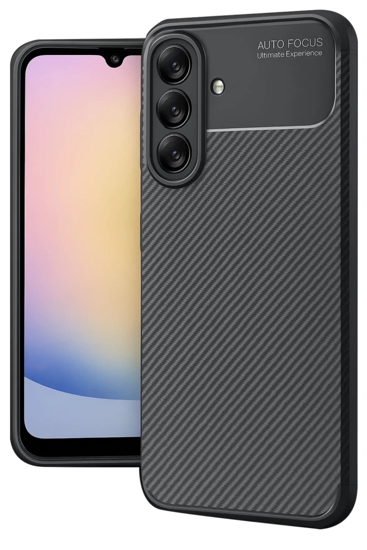 Samsung Galaxy A17 5G Uyumlu Auto Focus Karbon Kapak - Siyah