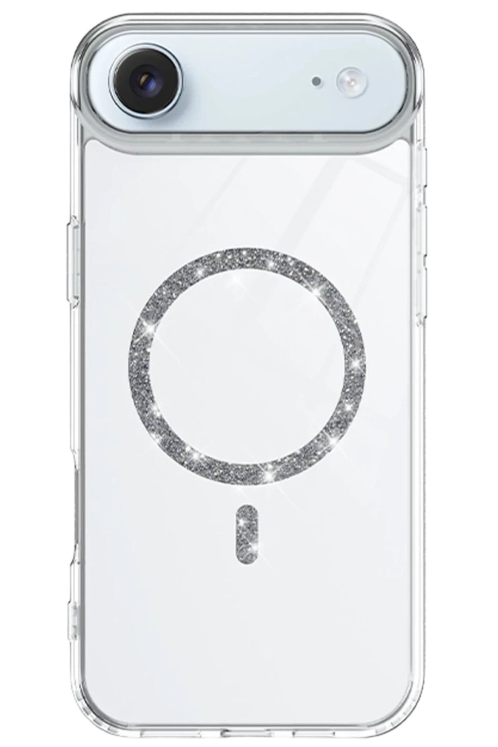 Apple iPhone 17 Air Uyumlu Live Diamond Magsafe Kapak - Şeffaf