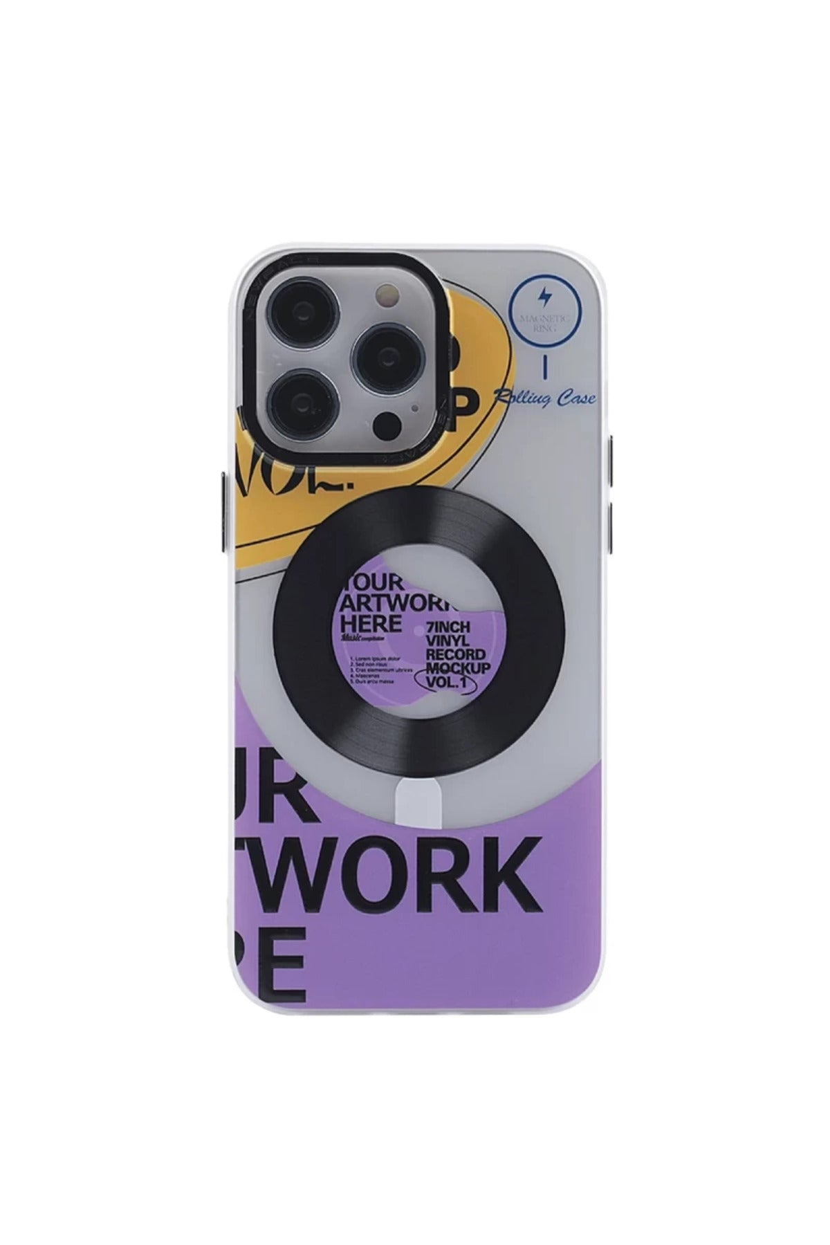 Apple iPhone 14 Pro Uyumlu Kılıf Apollo Magneticsafe Desenli Kapak - Apollo Şeffaf - 6