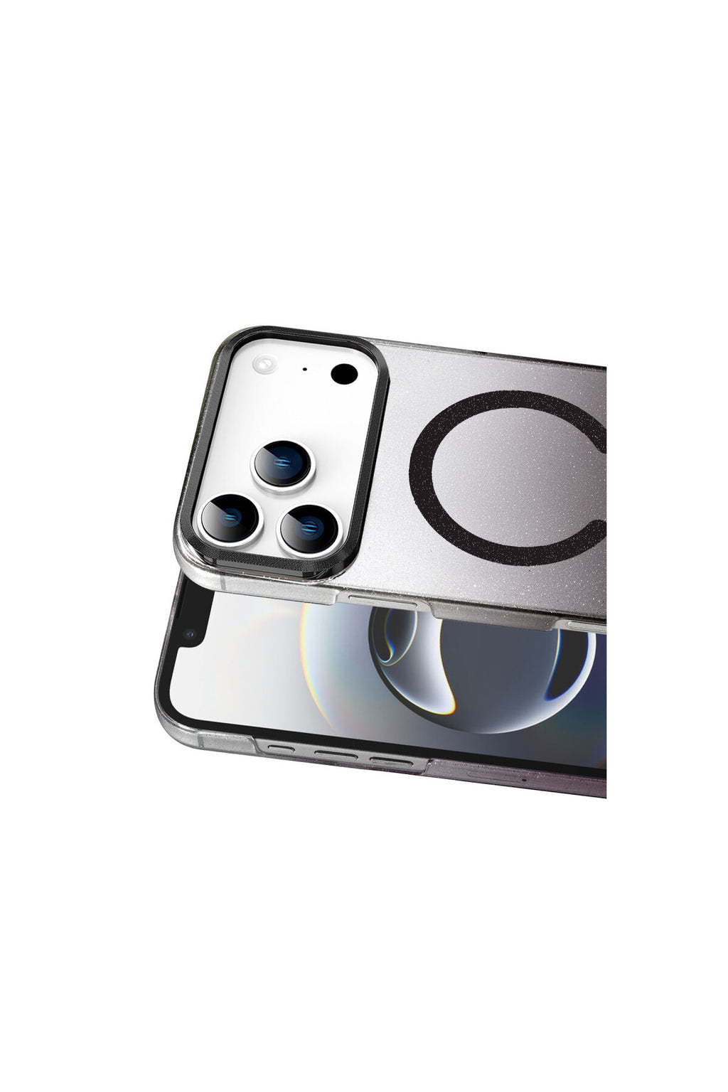 Apple iPhone 17 Pro Uyumlu Glossy Magsafe Kapak - Siyah