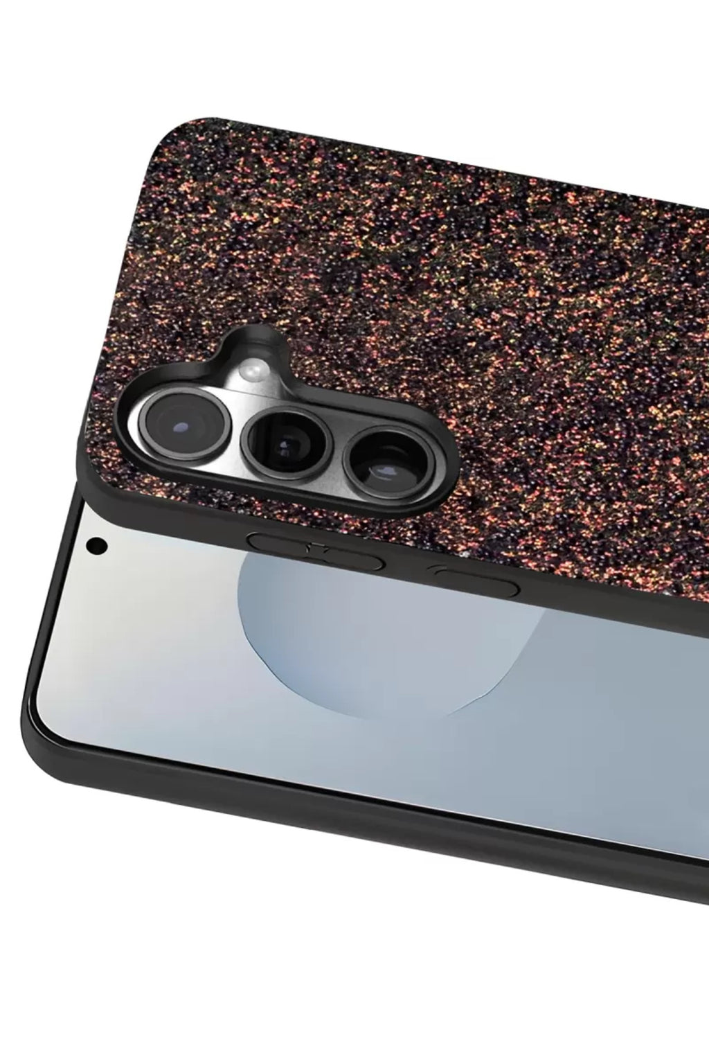 Onegif Samsung Galaxy S25 Plus Uyumlu Bright Simli Kapak - Derin Mor