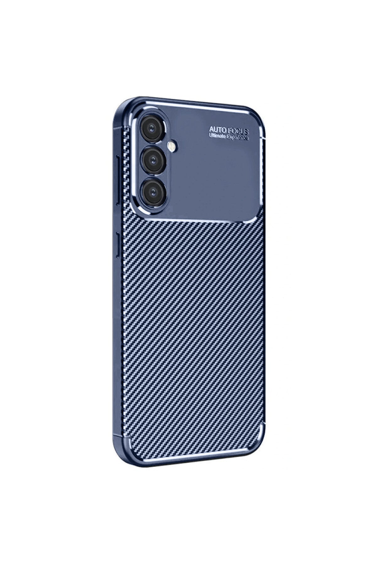 Samsung Galaxy A56 Uyumlu Kılıf Auto Focus Karbon Kapak - Lacivert
