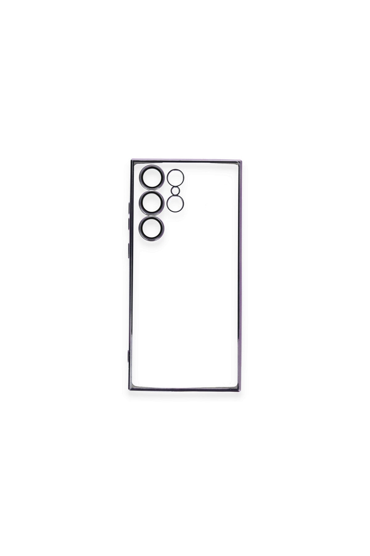 Samsung Galaxy S23 Ultra Uyumlu Kılıf Lensli Silikon - Mor
