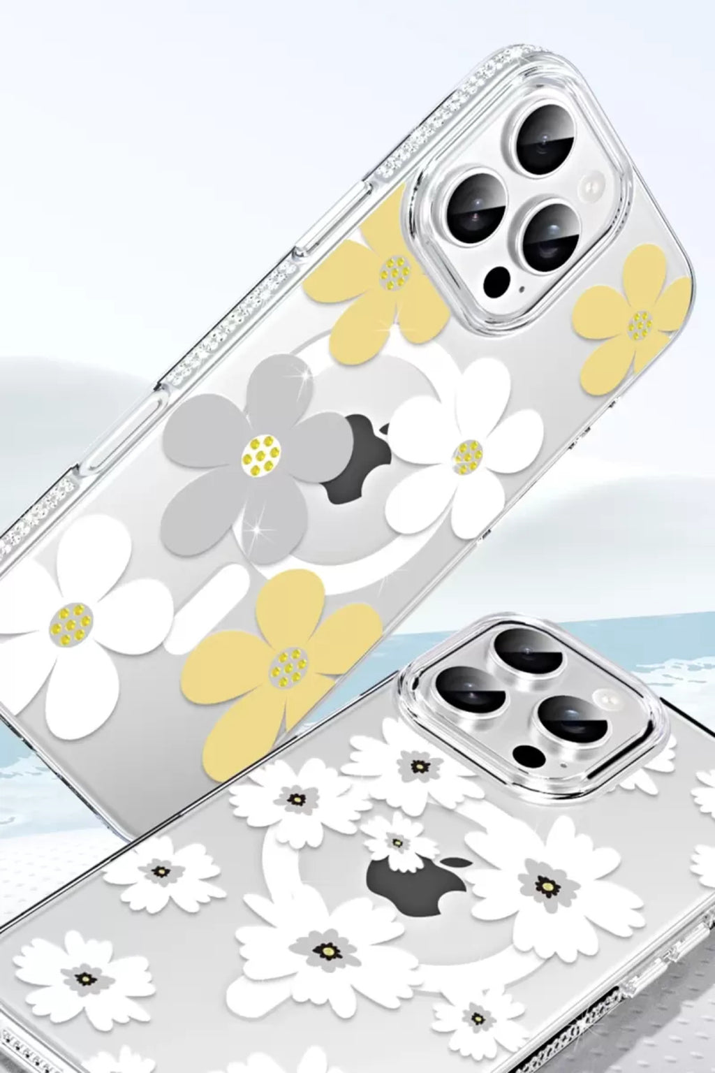Joko Apple iPhone 16 Pro Max Uyumlu Floral Magsafe Kapak - Pembe