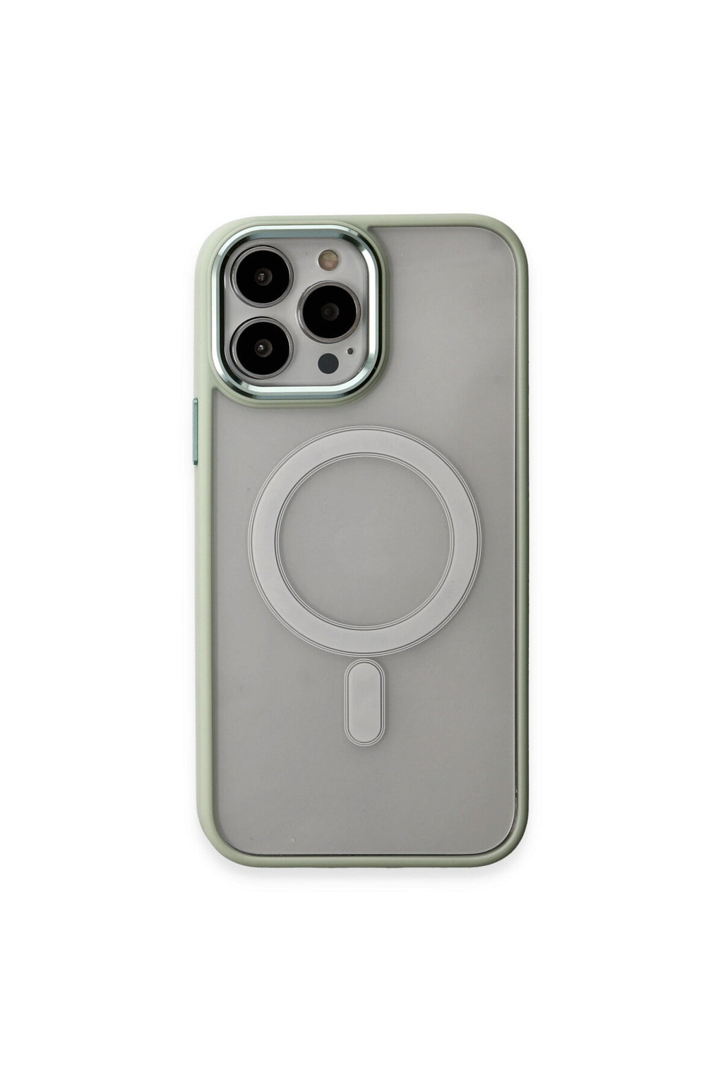 Apple iPhone 15 Pro Max Uyumlu Kılıf Room Magneticsafe Silikon - Su Yeşili