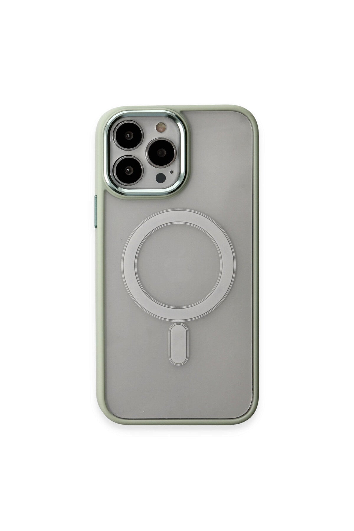 Apple iPhone 15 Pro Max Uyumlu Kılıf Room Magneticsafe Silikon - Su Yeşili
