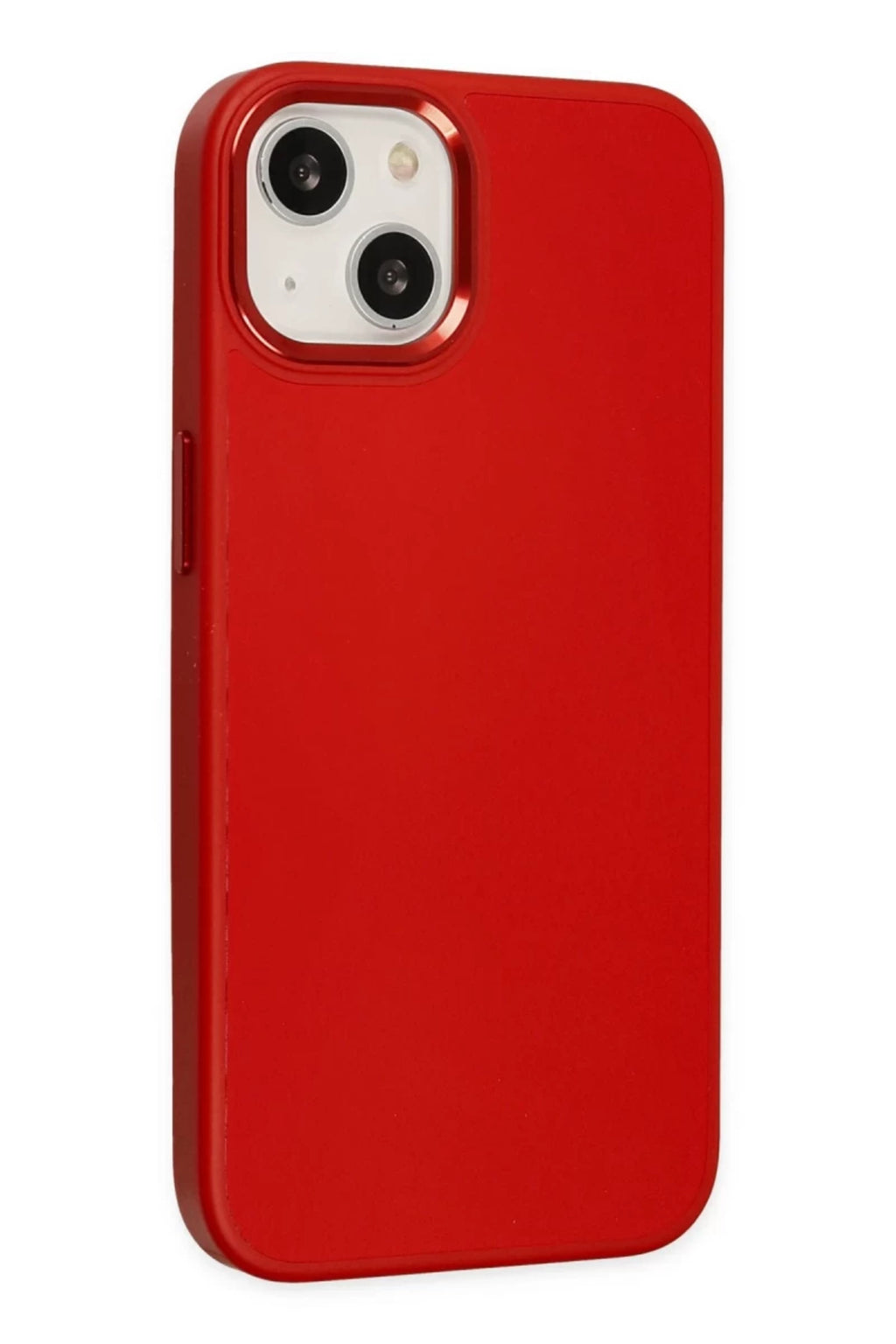 Apple iPhone 14 Plus Uyumlu Kılıf Asya Deri Silikon - Kırmızı