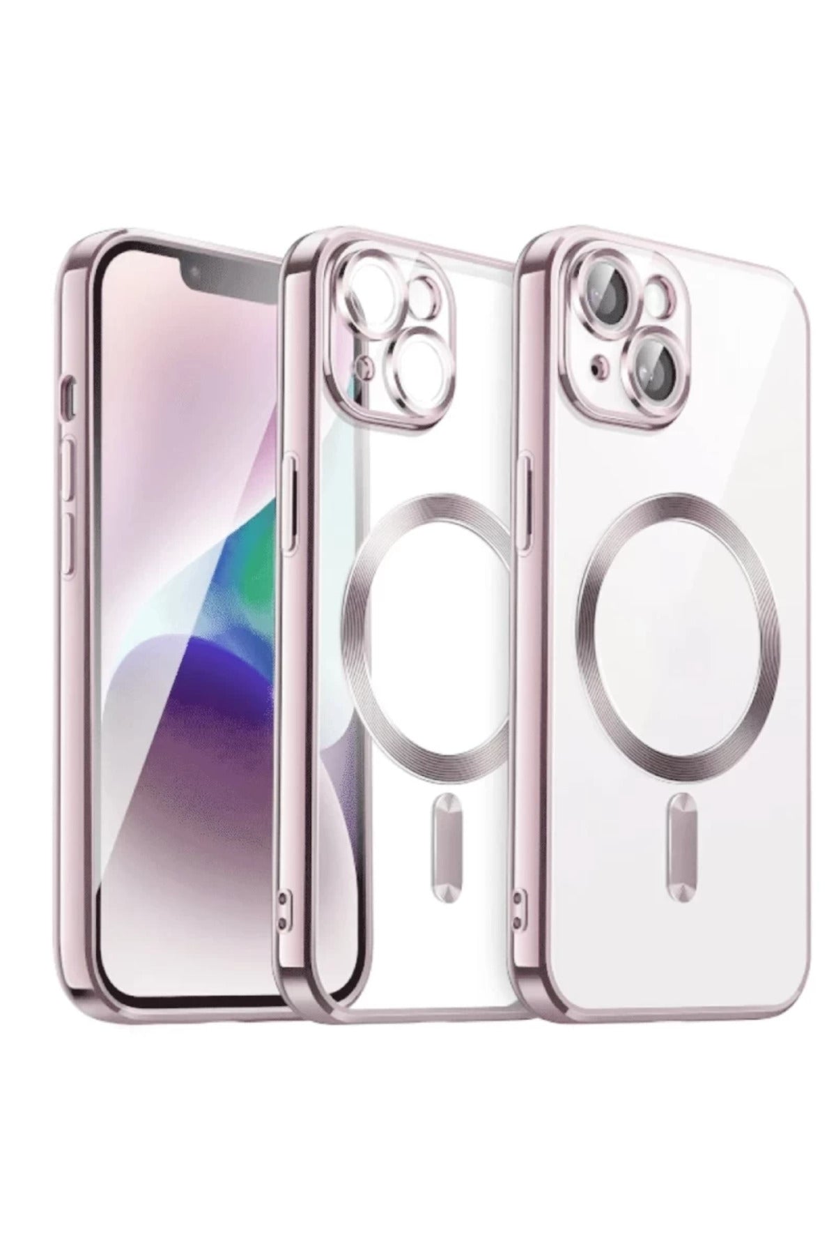 Apple iPhone 13 Uyumlu Kılıf Kross Magneticsafe Kapak - Rose