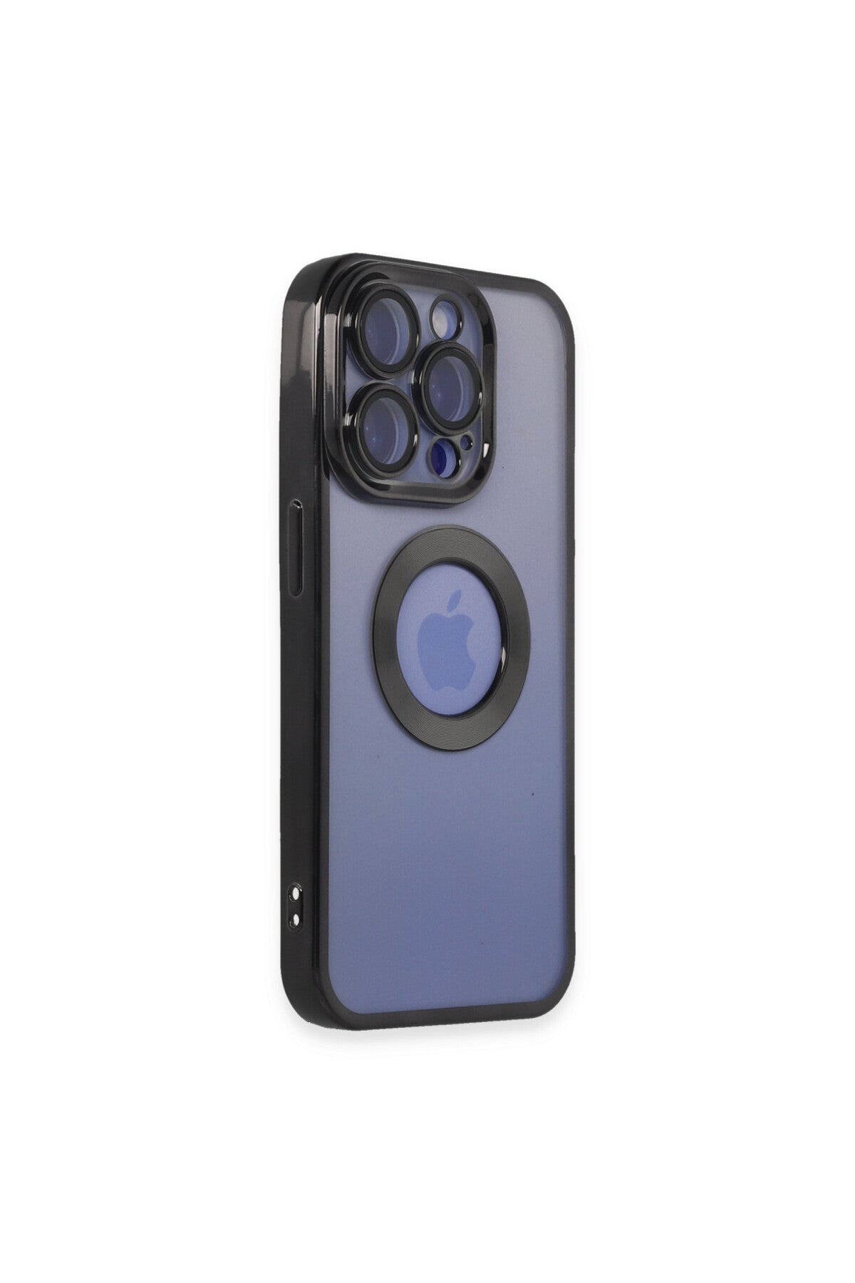Apple iPhone 15 Pro Uyumlu Kılıf Slot Silikon - Siyah