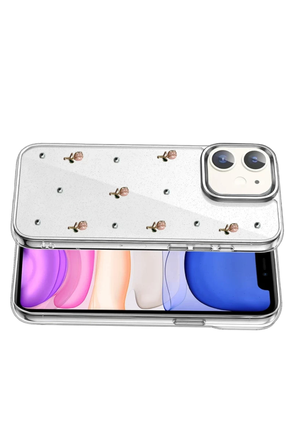 Apple iPhone 11 Uyumlu Fiyonk Desenli Kapak - Desen 6