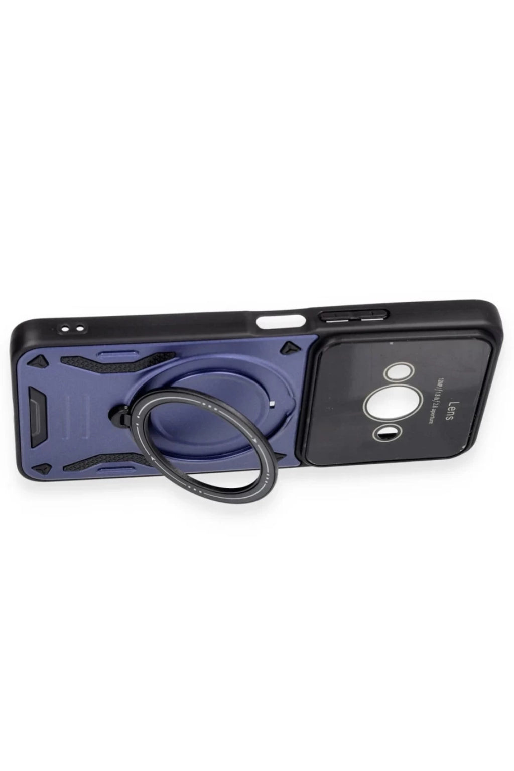 Xiaomi Poco C61 Uyumlu Kılıf Joy Lens Standlı Kapak - Kırmızı