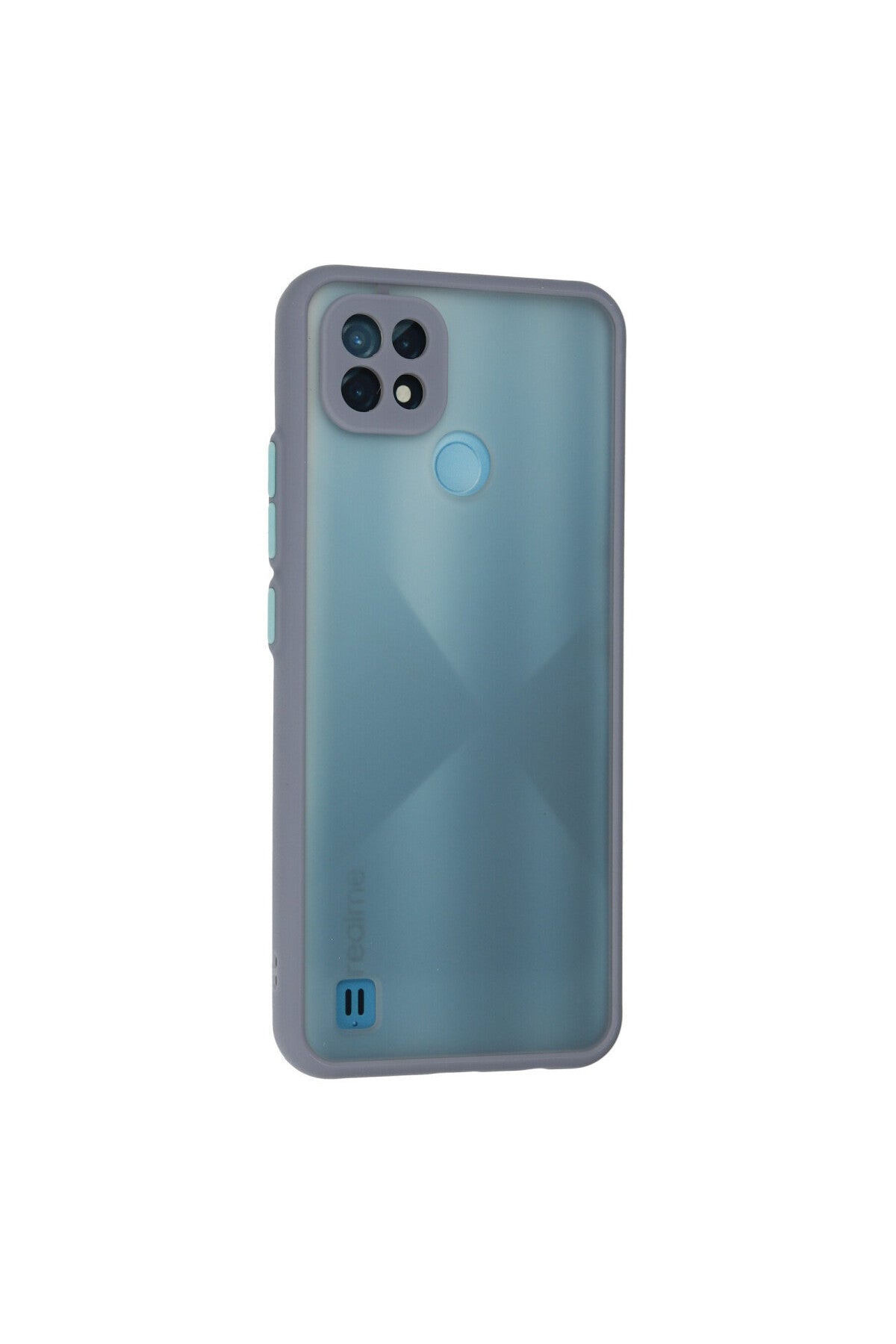 Realme C21 Uyumlu Kılıf Montreal Silikon Kapak - Gri