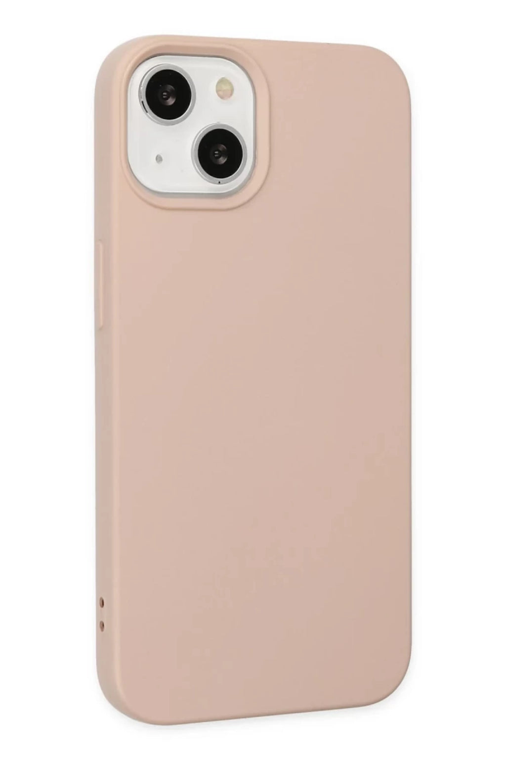 Apple iPhone 14 Plus Uyumlu Kılıf Nano içi Kadife Silikon - Pudra