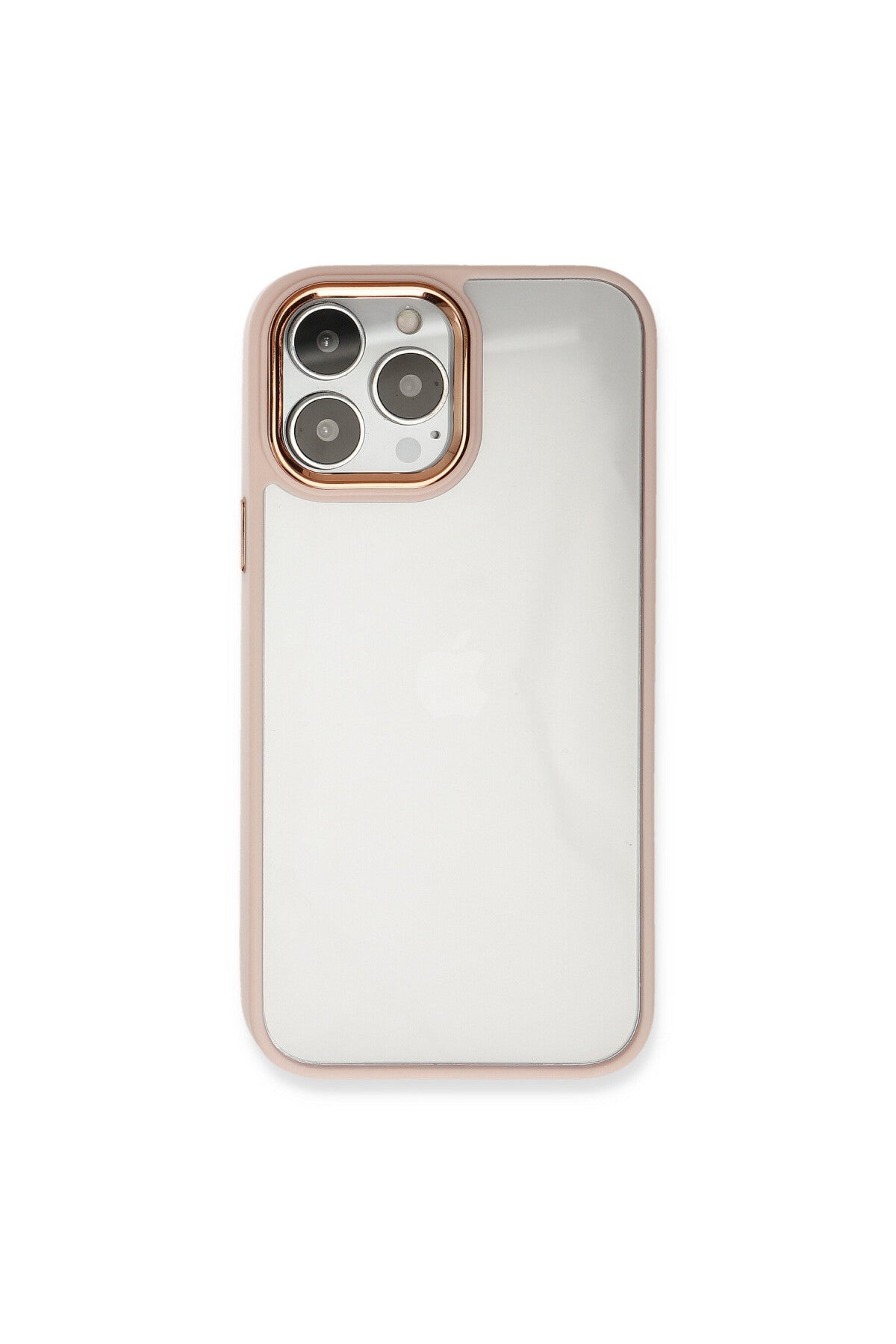 Apple iPhone 14 Pro Max Uyumlu Kılıf Dora Kapak - Pudra