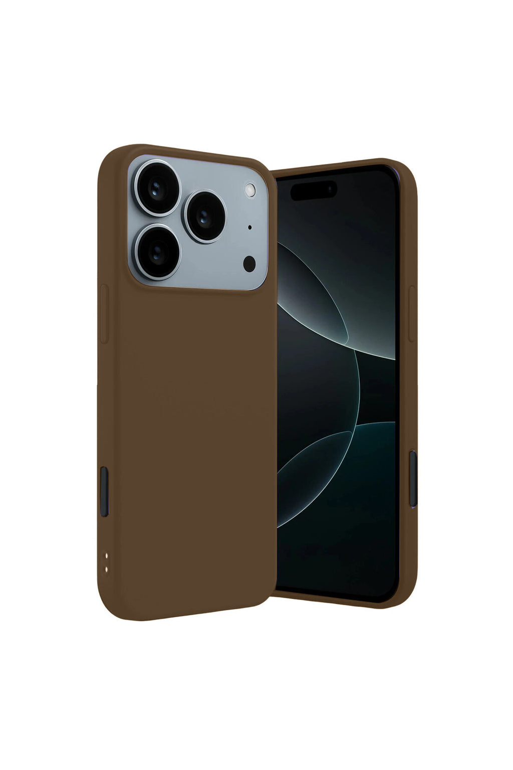 Apple iPhone 17 Pro Max Uyumlu First Silikon - Kahverengi