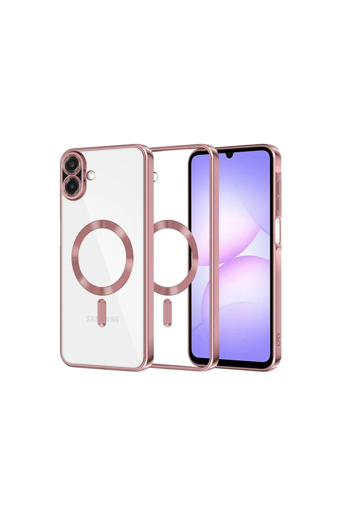 Samsung Galaxy A07 4G Uyumlu Kross Magneticsafe Kapak - Rose