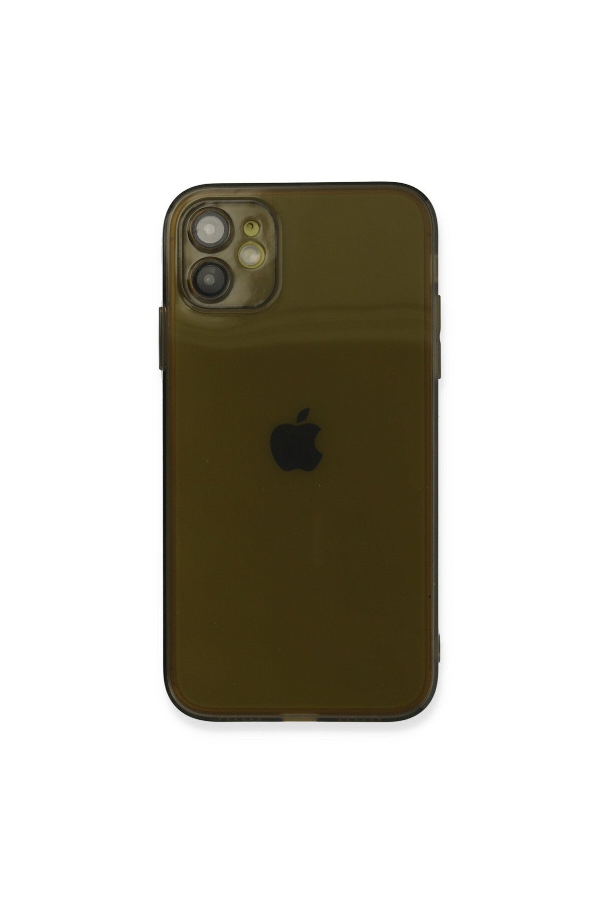 Apple iPhone 12 Uyumlu Kılıf Fly Lens Silikon - Siyah