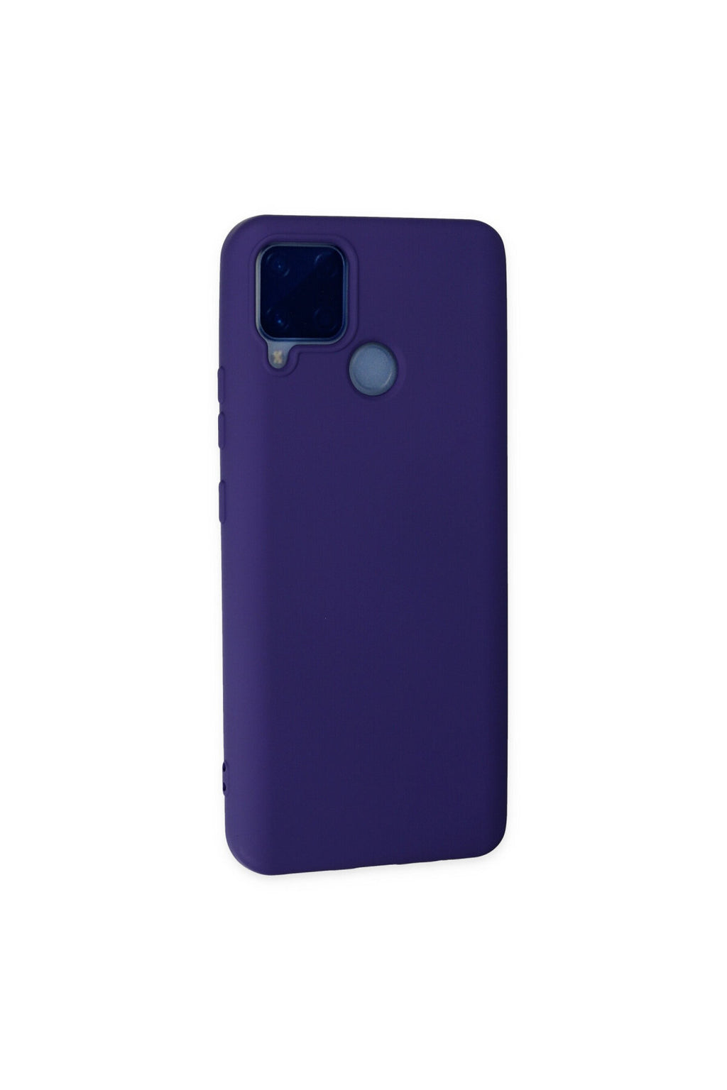 Realme C15 Uyumlu Kılıf Nano içi Kadife Silikon - Mor