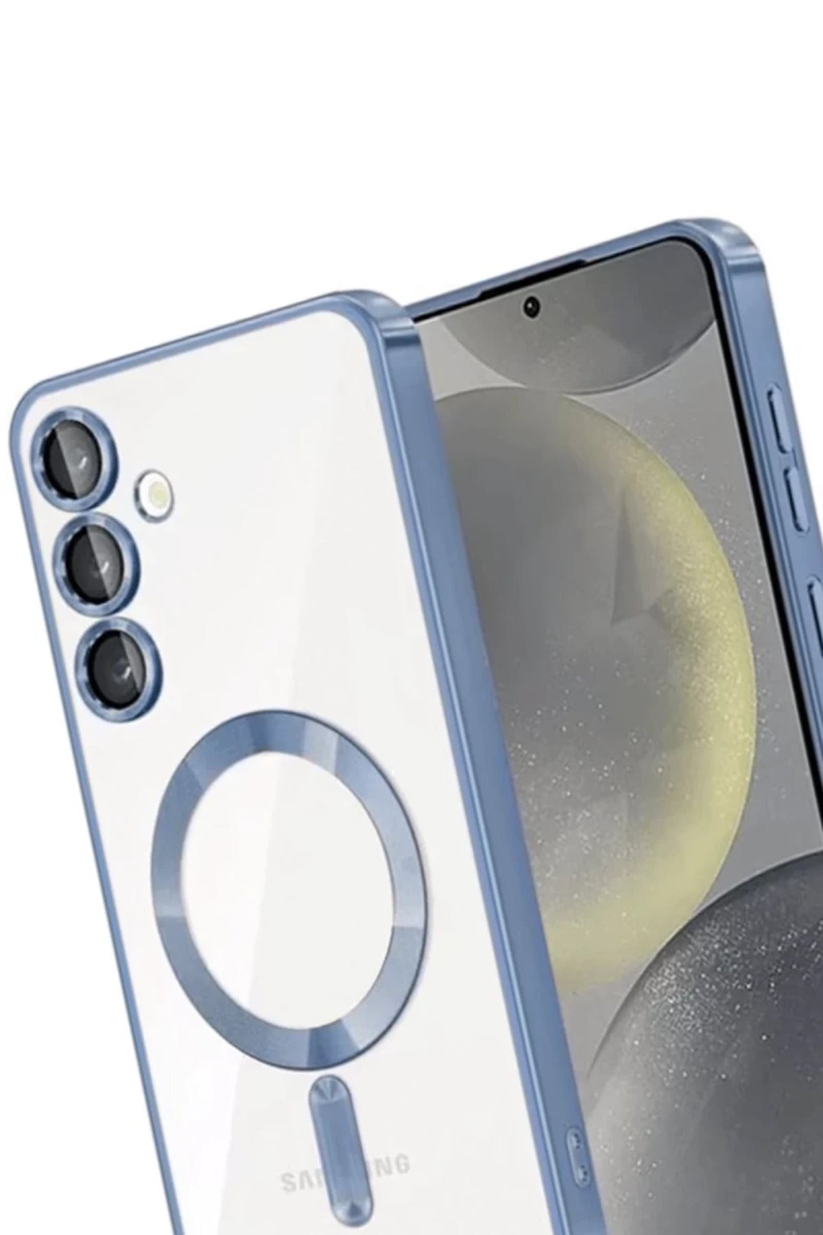 Samsung Galaxy A55 5G Uyumlu Kross Magneticsafe Kapak - Sierra Blue