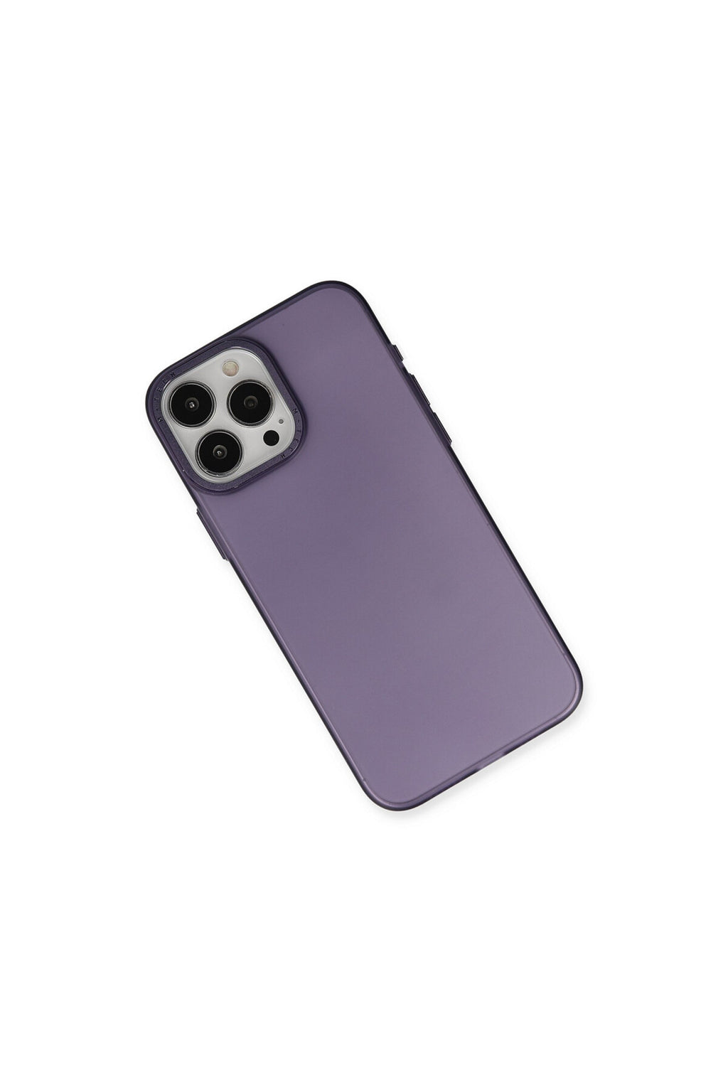 Apple iPhone 15 Pro Max Uyumlu Kılıf Modos Metal Kapak - Derin Mor
