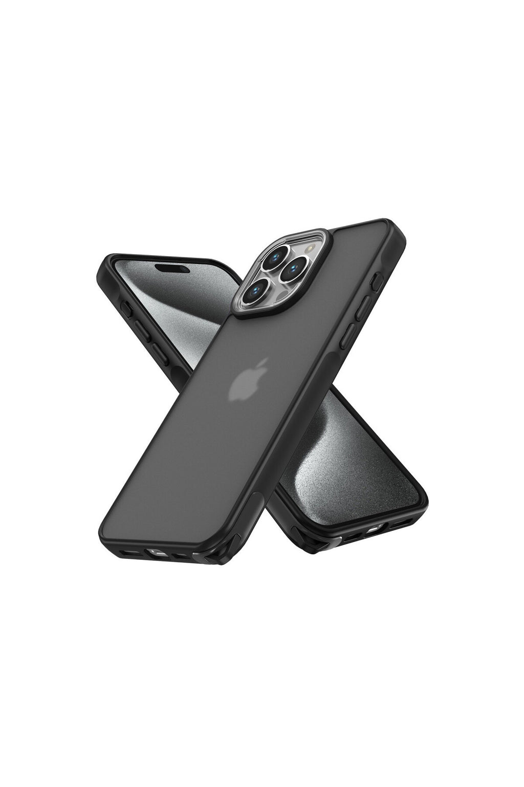 Apple iPhone 15 Pro Max Uyumlu Kılıf Elegant Kapak - Siyah