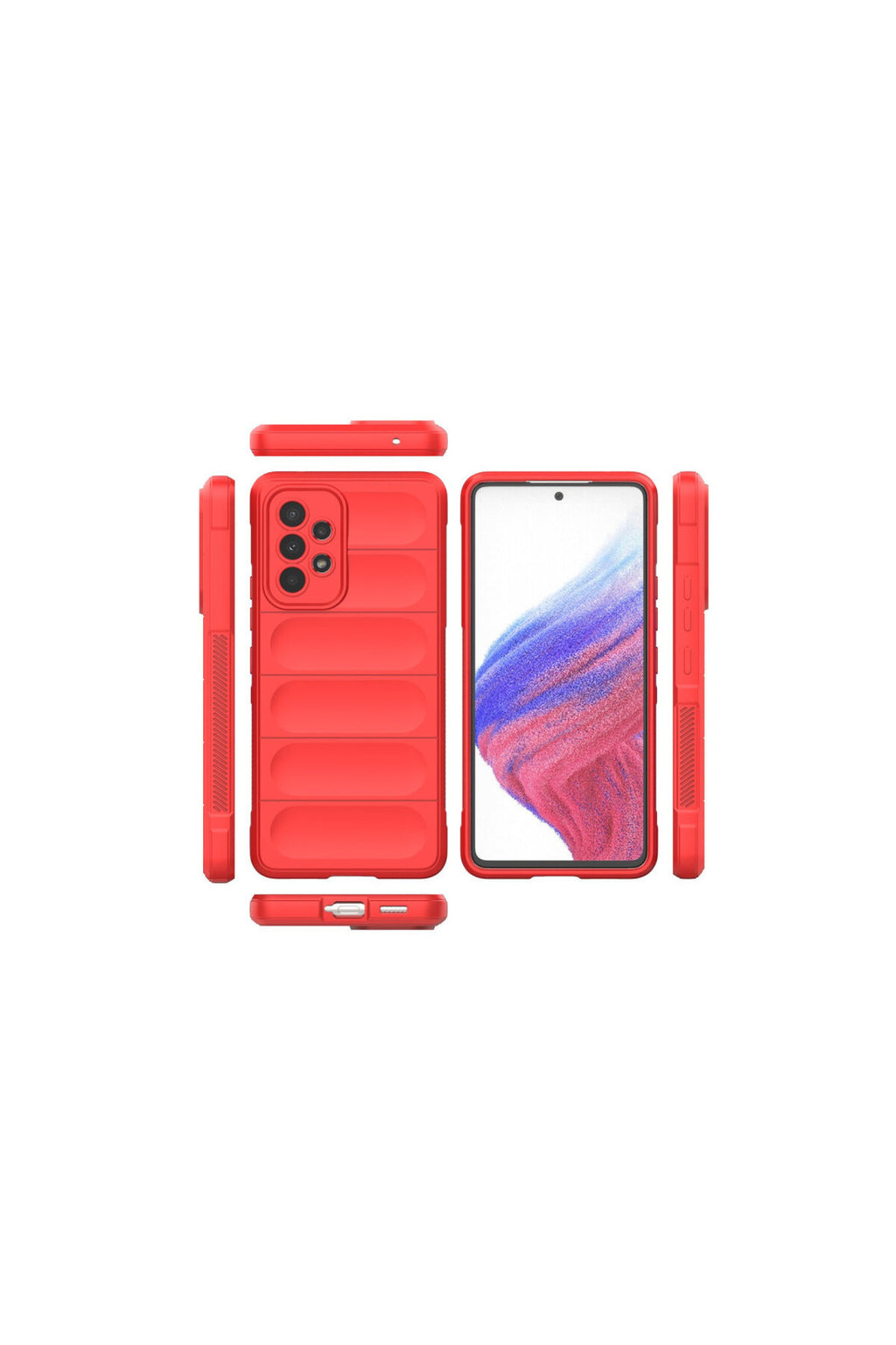 Samsung Galaxy A53 5G Uyumlu Kılıf Optimum Silikon - Kırmızı