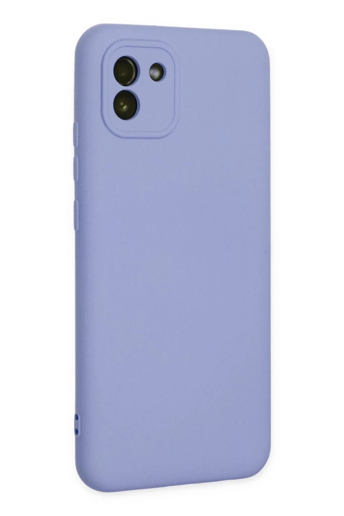 Samsung Galaxy A03 Uyumlu Kılıf Nano içi Kadife Silikon - Lila